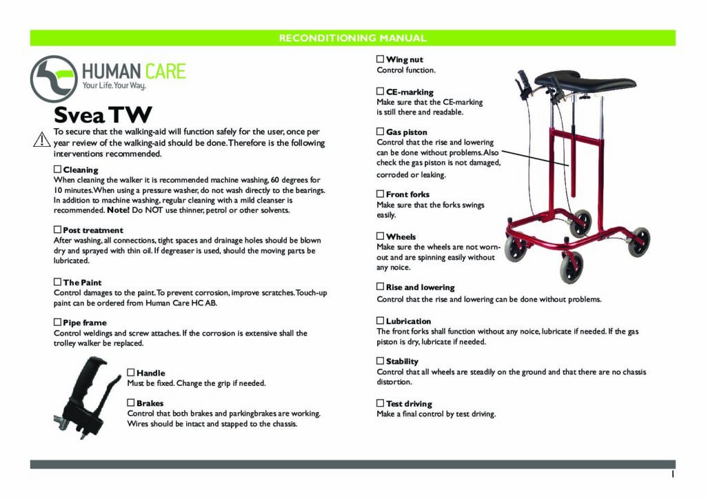 Reconditioning Manual