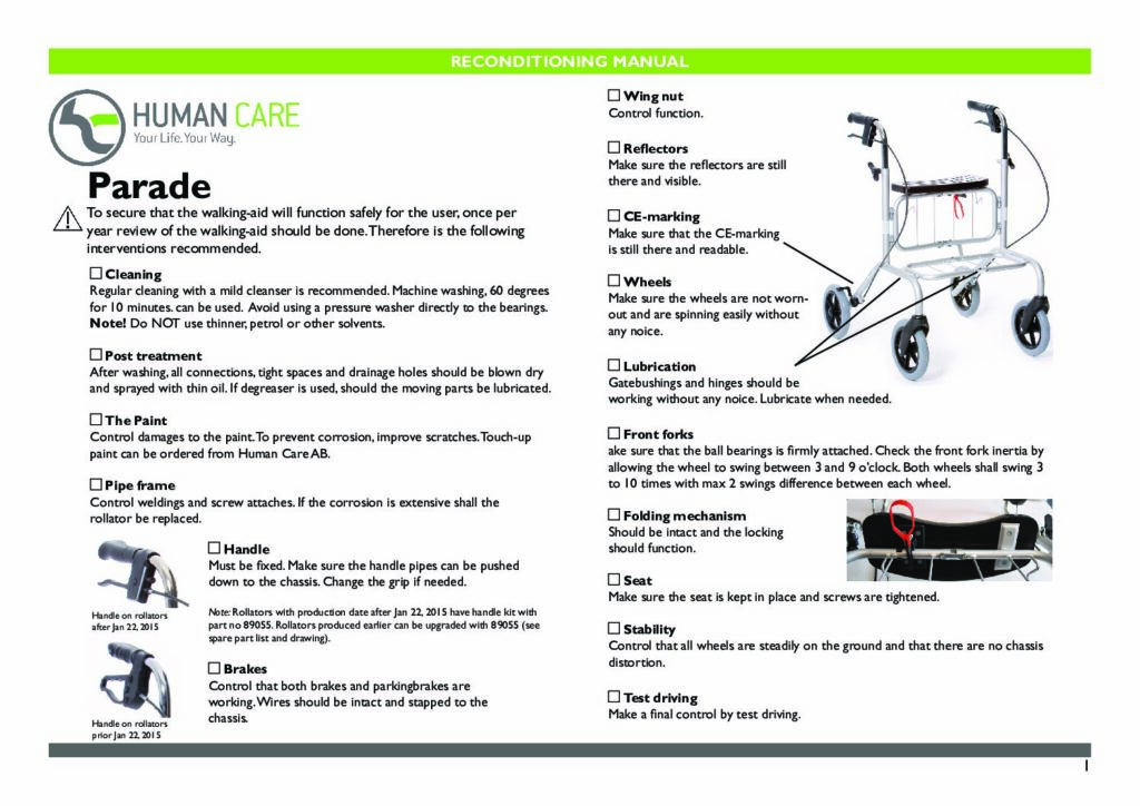 Reconditioning Manual