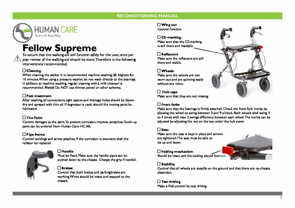 Reconditioning Manual