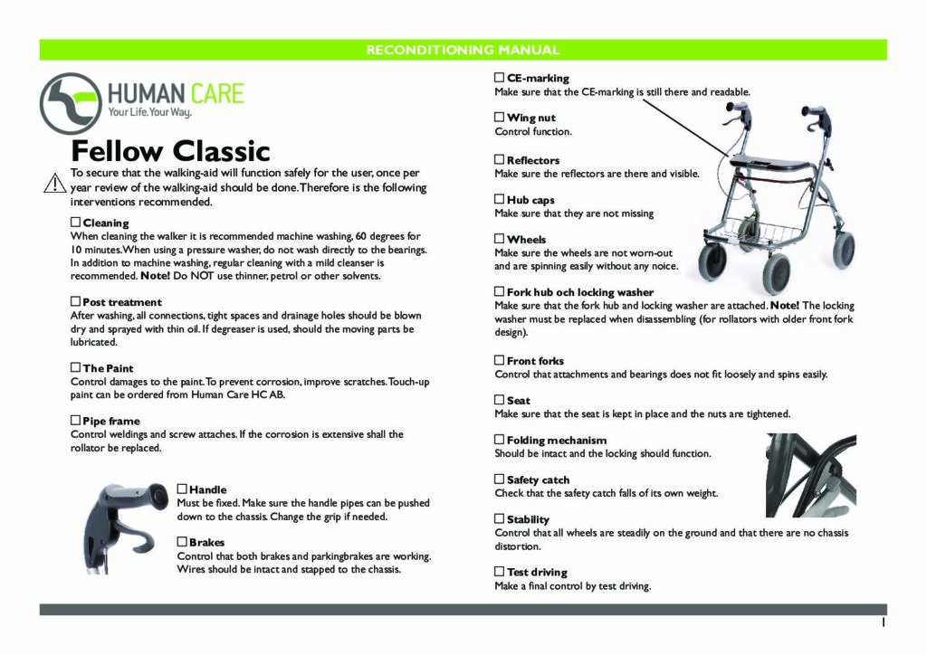 Reconditioning Manual