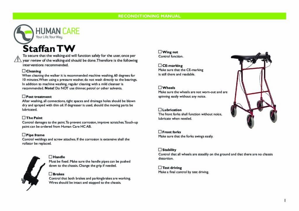 Reconditioning Manual
